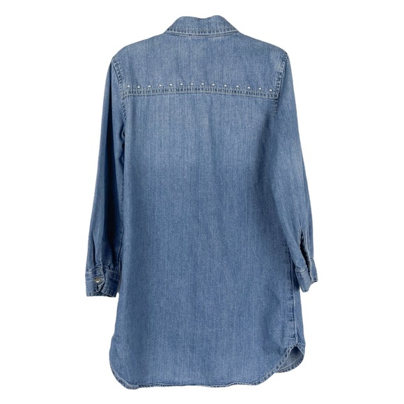 Gap Kids Girls Button Front Denim Dress Size Small - Picture 3 of 7